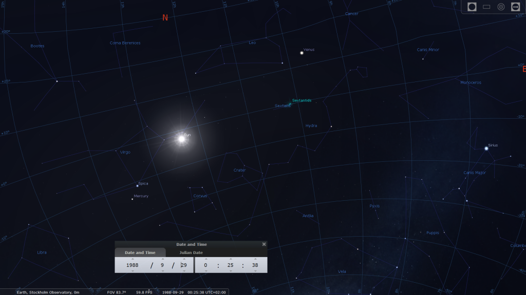 stellarium zodiac